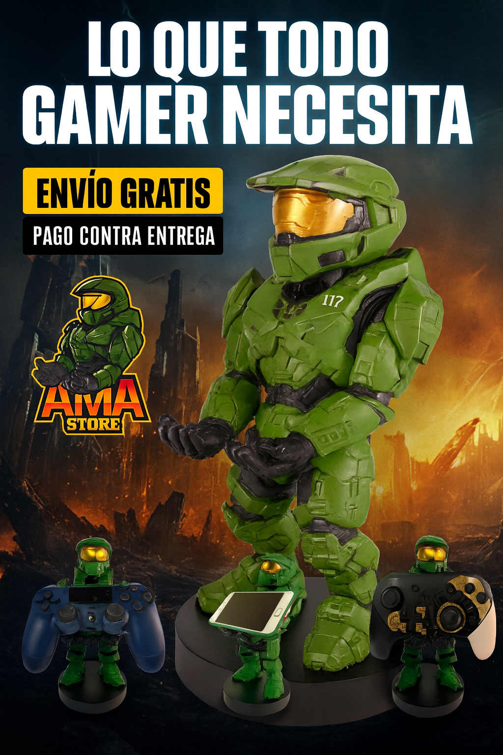 ⭐Soporte Gamer para Control – T30 Halo