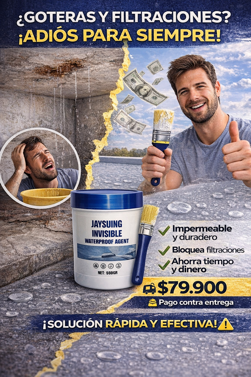Sellador impermeabilizante invisible