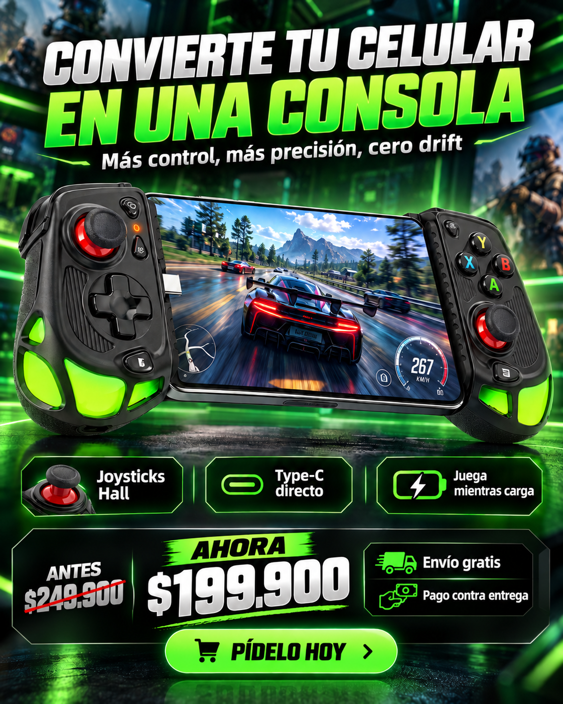 CONTROL GAMER PARA CELULAR AB05