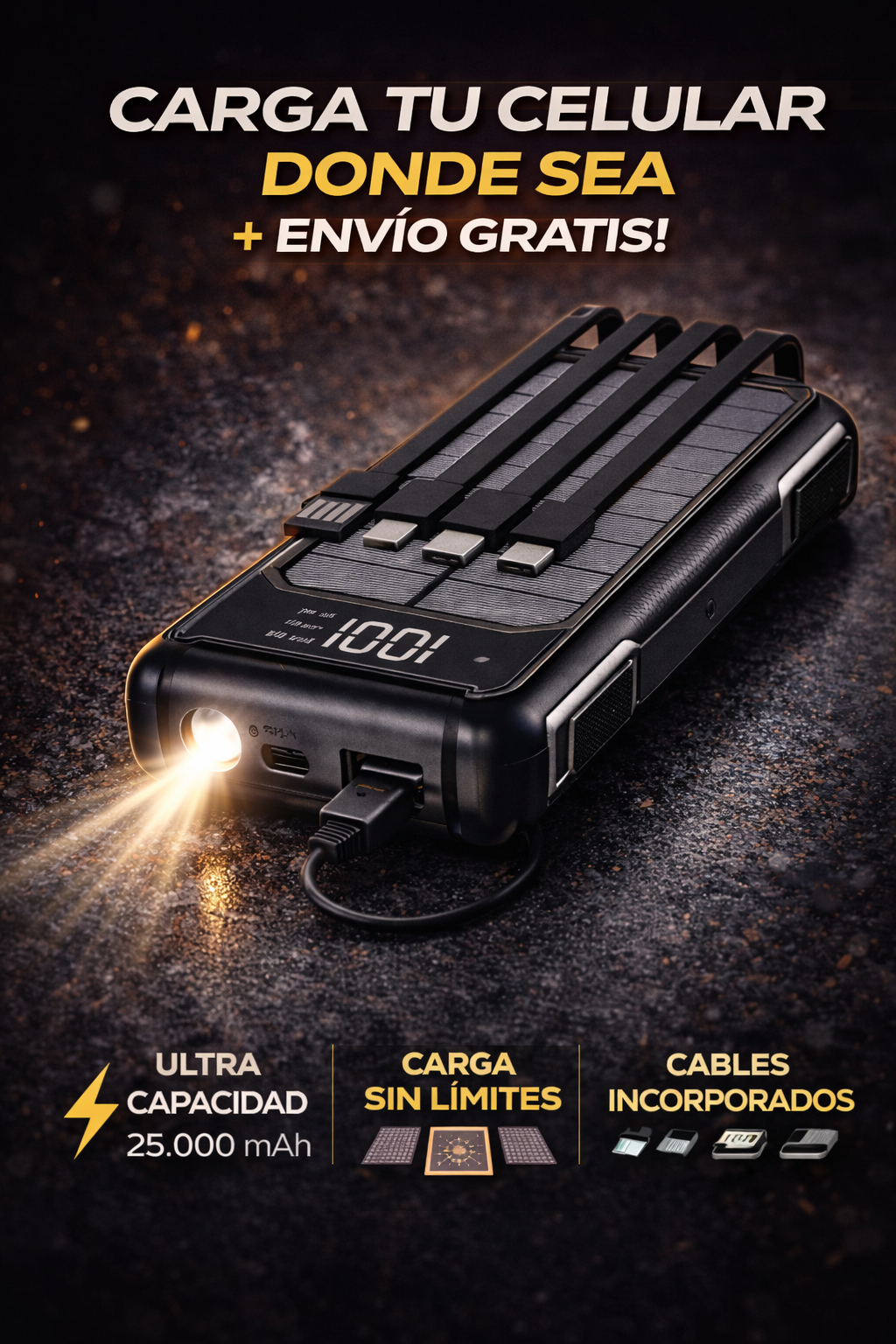 Power Bank Solar 20.000mah