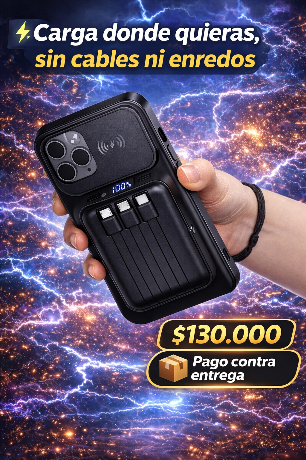 Power Bank Inalámbrico Magnético
