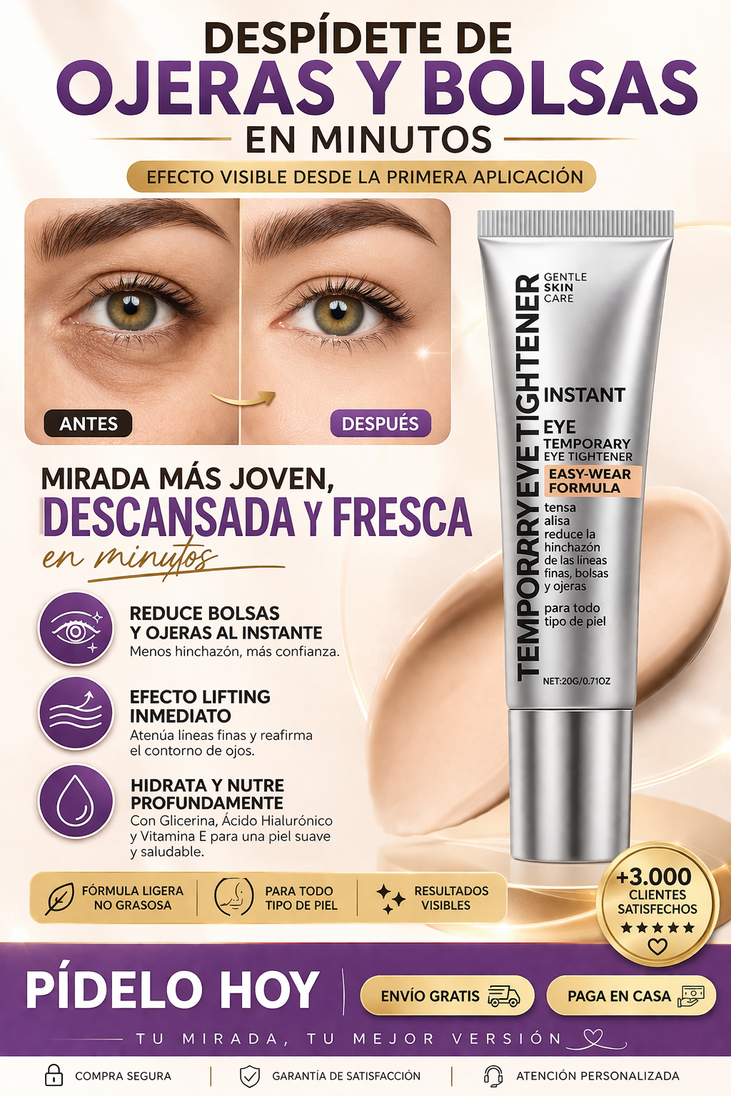 Crema Reafirmante  Ojeras