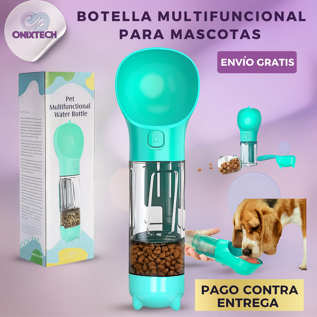 BOTELLA MULTIFUNCIONAL PARA MASCOTAS